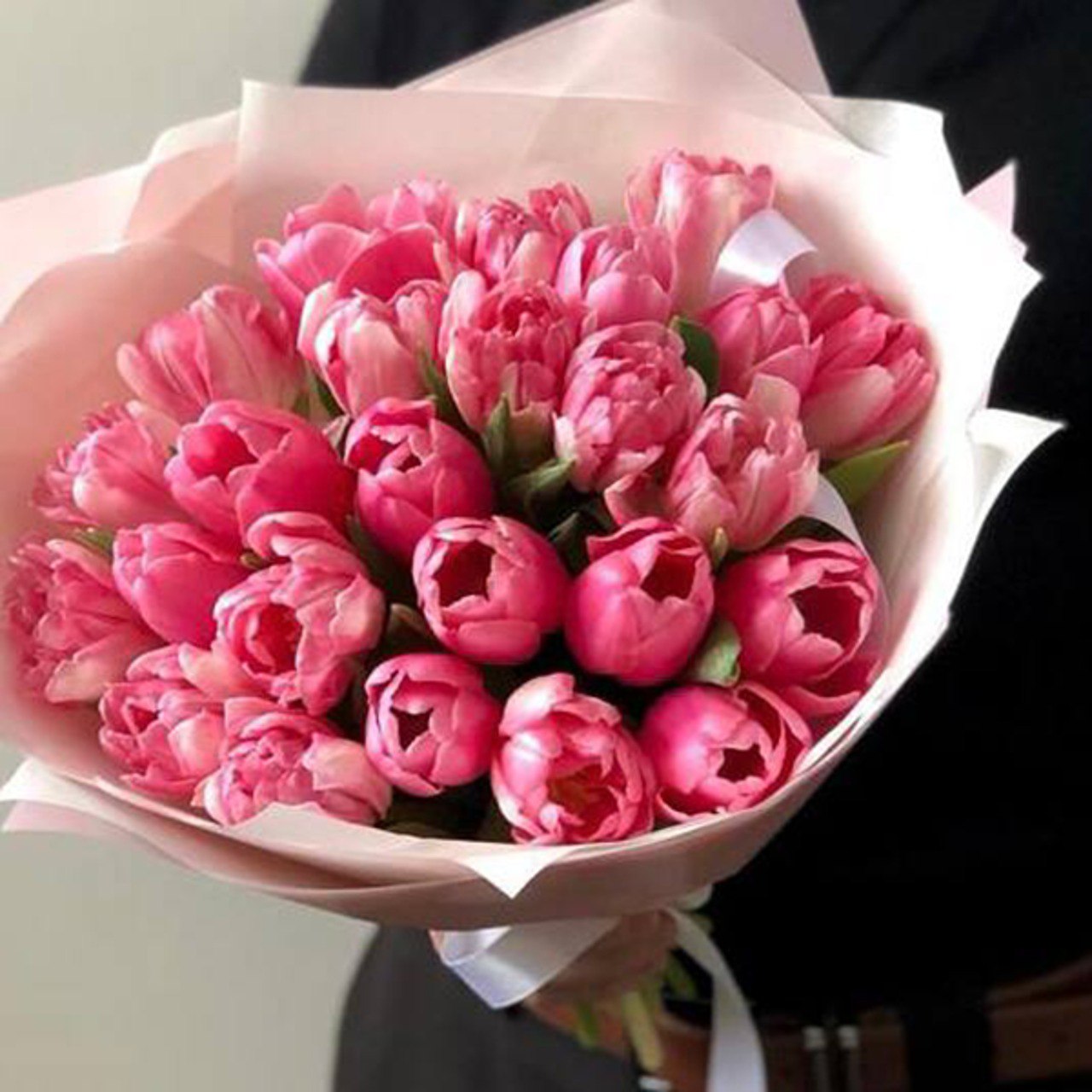 Тюльпаны розовые 25 шт. №0999